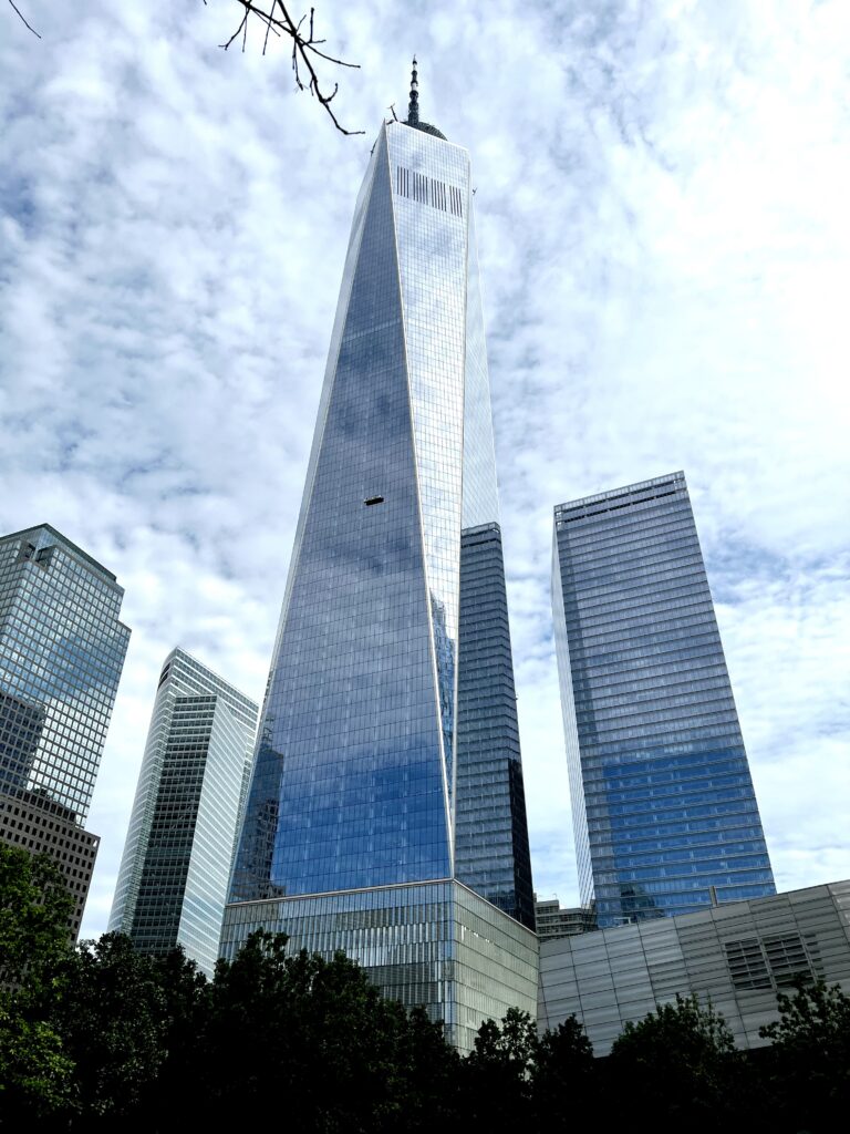One WTC, sky and surrounding area
